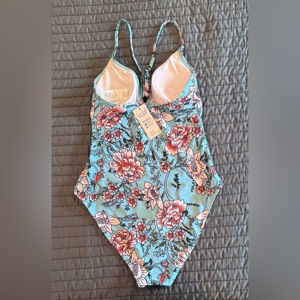 NWT Cupshe Floral One-Piece Swimsuit - Picture 7 of 9